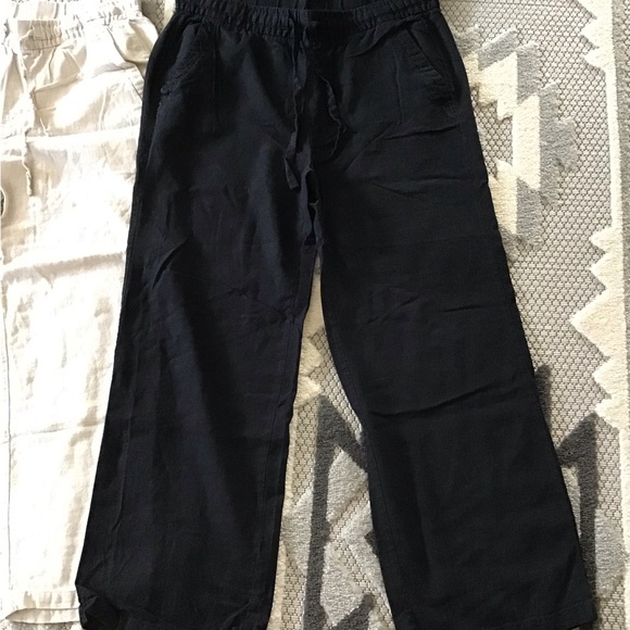 Old Navy Black and Cream Wide Leg Pants - Picture 3 of 6